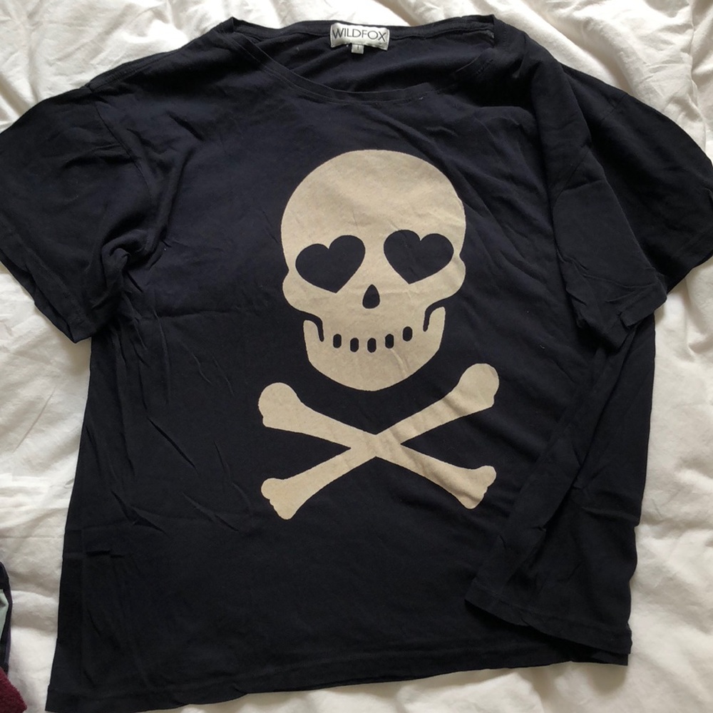 wildfox oversized navy shirt